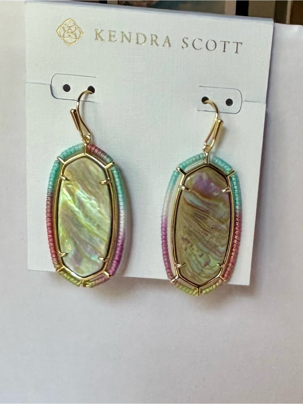Kendra Scott Threaded Elle Drop Earrings - Picture 3 of 7